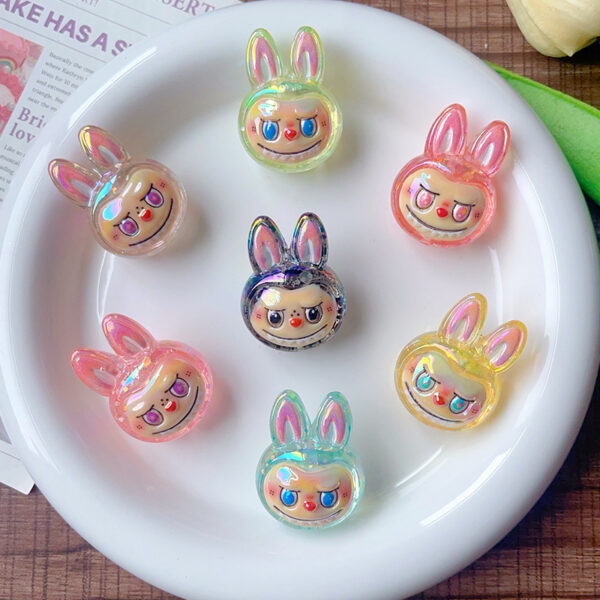 Wholesale Color-plated 3D cartoon beads