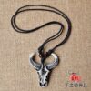 Wholesale Imitation Yak Tribal Necklace Niutou Niujiao Pendant Pendant Wa Tourism Memorial Jewelry Factory