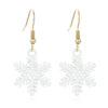 Wholesale Alloy diamond snowflake earrings