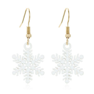 3. white snowflake earrings 3