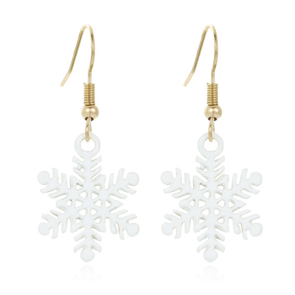 Wholesale Alloy diamond snowflake earrings