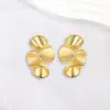 Wholesale 1 Pair Elegant Simple Style Printing Solid Color 304 Stainless Steel Ear Studs