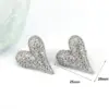 oly-f0ab2f899af23d59fd5fb9b5cc233dcb Wholesale 1 Pair Ig Style Simple Style Round Water oplets Heart Shape Plating Inlay Copper Zircon 18k Gold Plated Sier Plated Ear Studs