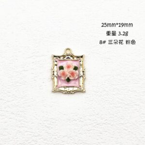 8 three flowers pink