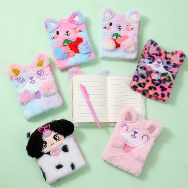 Wholesale Cartoon Animal Series Plush Notebook