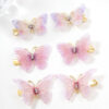 Wholesale 6-Pack Butterfly Hair Clips for Girls and Princesses, Cute Super Fairy Hair Accessories, Tulle Fairy-Like Ancient Style Han Dynasty Headwear