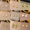 304 Stainless Steel PVD Coated Heart Shape Butterfly Shell Plating Sweet Simple Style Drop Earrings For Women's