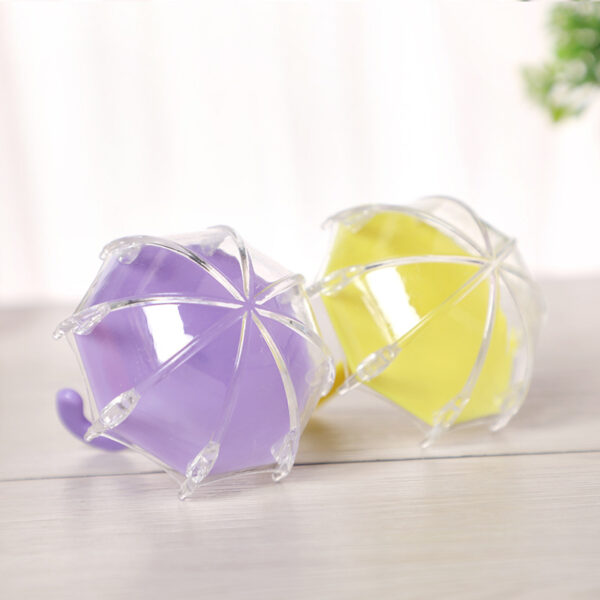 oly-f0d9d305501562c89ae955696e07605d Wholesale Creative Mini Umbrella Candy Box Wedding Aompanying Gift Plastic Box Tablet Jewelry Packaging Box Jewelry Storage Box