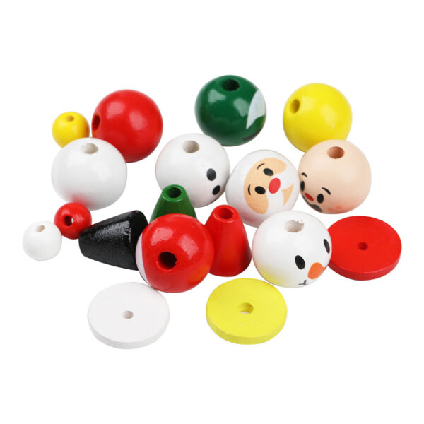 Wholesale Christmas Wooden Beads Set DIY Jewelry Accessories Beaded