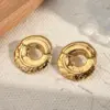 Electroplating Golden Plated Octopus Round Starfish 304 Stainless Steel Casual Simple Style Polishing Plating Earrings
