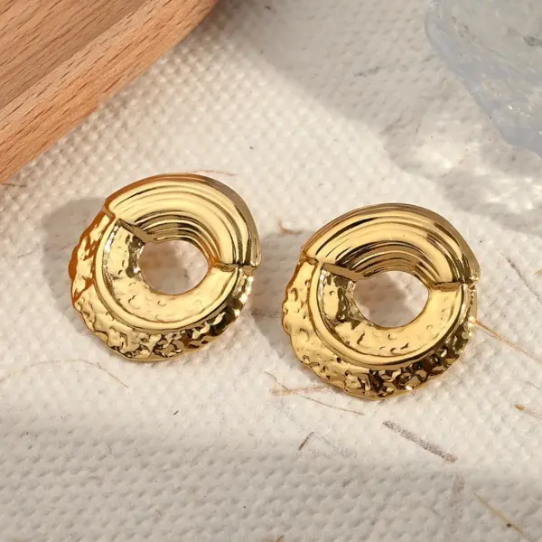 Electroplating Golden Plated Octopus Round Starfish 304 Stainless Steel Casual Simple Style Polishing Plating Earrings