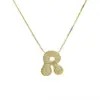 Wholesale Simple Style Classic Style Letter Copper Plating 18K Gold Plated Pendant Necklace