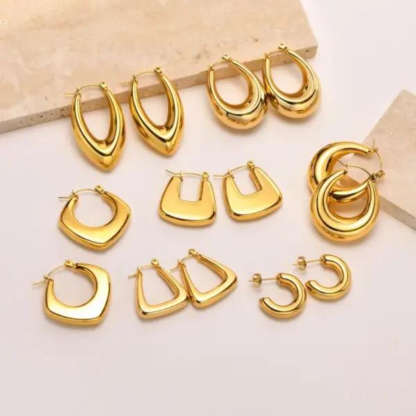 Wholesale 201 Stainless Steel Stainless Steel Earrings