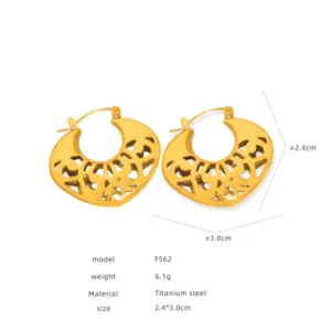 F562-F822-Gold Earrings