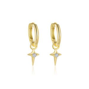 E4800-gold/pair / 925 silver