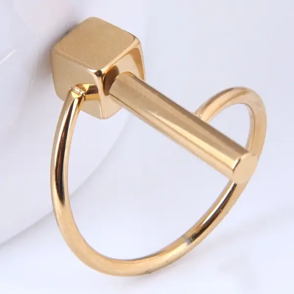 Wholesale 304 Stainless Steel Stainless Steel Geometric Electroplated Golden Plated Fashion