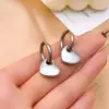 Wholesale 1 Pair Hip-Hop Vintage Style Heart Shape Polishing Plating 304 Stainless Steel Gold Plated Silver Plated Drop Earrings