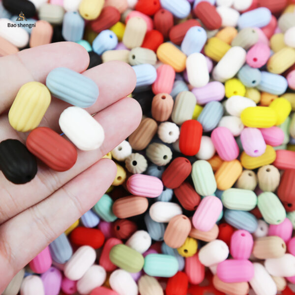 Wholesale Silicone Single Color Loose Bead DIY Bead Pen