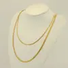 PVD Coated 18K Gold Plated Geometric Stainless Steel Basic Waterproof Non Tarnish 304 Stainless Steel Necklace