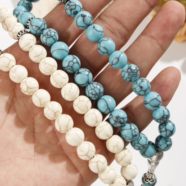 Wholesale 33 turquoise beads bracelet
