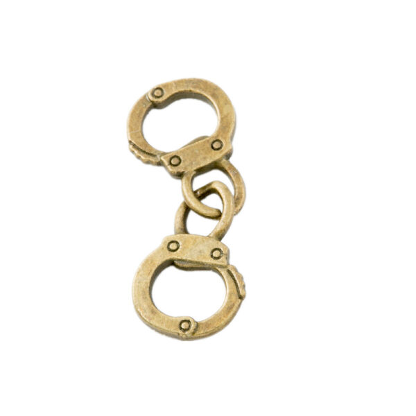 Wholesale DIY compound zinc alloy jewelry accessories pendant handcuffs pendant zakka wholesale factory direct 1726