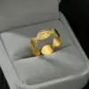 Wholesale New Gold Oval Simple Stainless Steel Ring