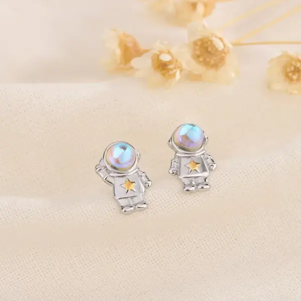 Wholesale Fashion Technology Copper Plating Ear Studs 1 Pair