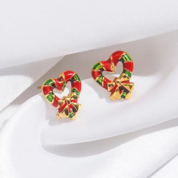 Wholesale Earrings for Stainless Steel Christmas Earrings Niche Elegant Bell Earrings