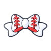Wholesale Baseball and basketball pattern bow silicone beads