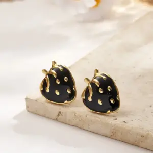 Black / 14.6x18.3mm (pin Thickness: Approximately 0.8mm) / 1 Pair/Package