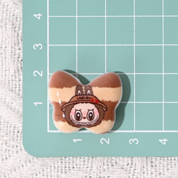 Wholesale 10pcs/pack Cartoon Monster Printed Beads Butterfly Acrylic Beads