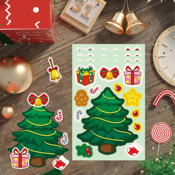 Wholesale 8/Pack Christmas Face Changing Stickers