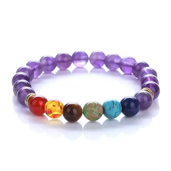 Wholesale Fashion Round Natural Stone Beaded Bracelets 1 Piece