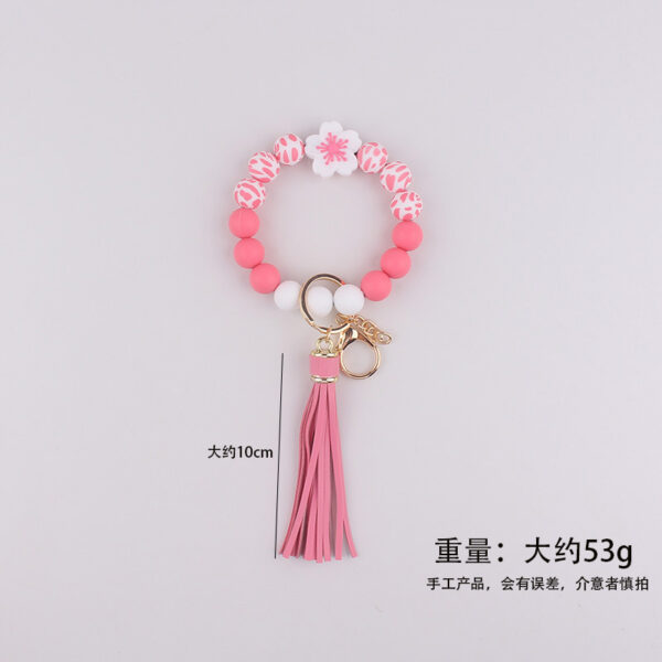 Wholesale Silicone Bracelet Daisy European and American Cross-Border Jewelry Silicone Keychain Flower Bracelet Bracelet