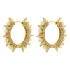 Wholesale 1 Pair Elegant Glam Lady Circle Plating Inlay Copper Artificial Pearls Zircon 18k Gold Plated Earrings