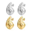 Wholesale 1 Pair Simple Style Water Droplets Plating Stainless Steel Ear Studs
