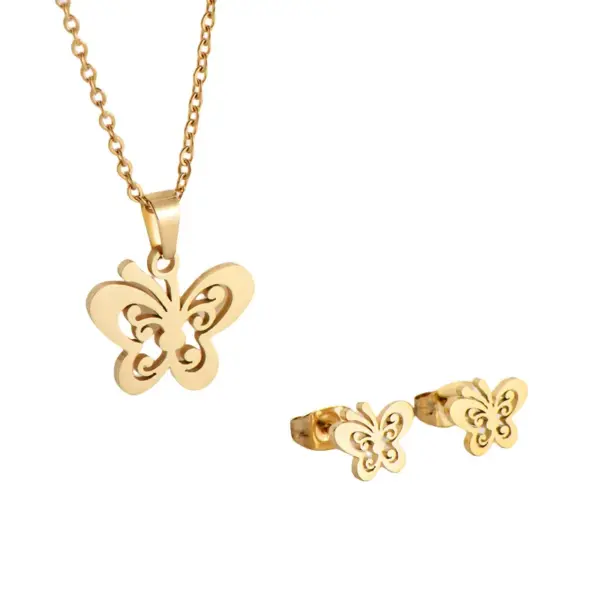 Wholesale Jewelry Simple Style Sun Heart Shape Rose 201 Stainless Steel Plating Pendant Necklace Cable Chain