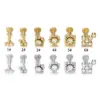 Fashion Round Stainless Steel Plating Inlay Zircon Lip Stud 1 Piece
