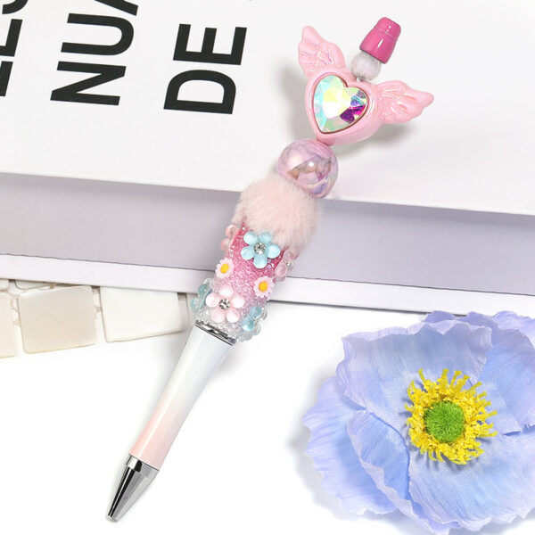 oly-f1643118d2edb457027ee855d8090e31 Wholesale Acrylic UV plated color imitation marble crack round beads mobile phone chain beaded pen diy jewelry aessories beads