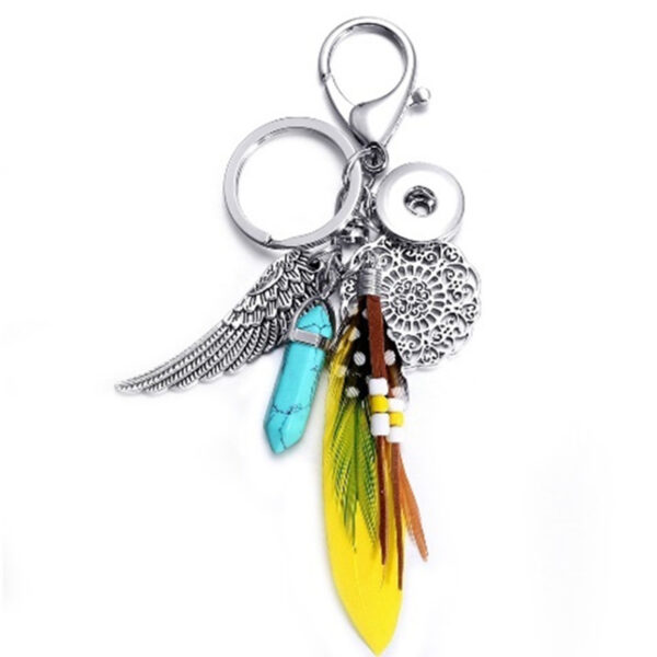 Wholesale Ebay AliExpress Explosions noosa Button Alloy Accessories DIY Keychain snapbutton Factory Direct Supply