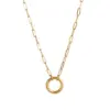 Wholesale 304 Stainless Steel DIY Basic Snake Bone Chain Necklace For Women Vacuum Plated 18K Gold Accessories Lobster Clasp Casual Travel
