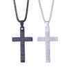 Wholesale European and American New Cross Necklace Men's Scripture Neutral Style Hip Hop Pendant Pendant Necklace Women's Jewelry