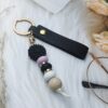 Wholesale Daisy beaded keychain