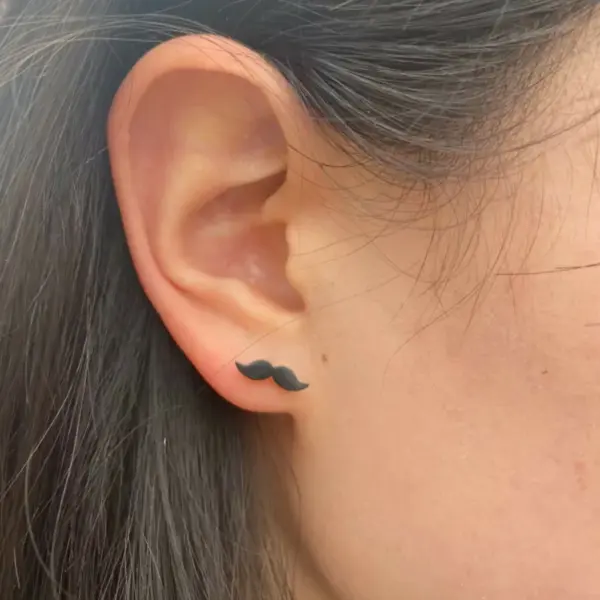 PVD Coated Real Gold Plated Leaf Heart Shape Stainless Steel Waterproof Non Tarnish Ear Studs