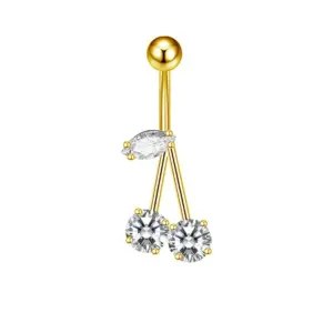 Style 6-Gold-White Zirconium