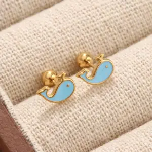Gold / Average Size / A Pair of Small Pufferfish