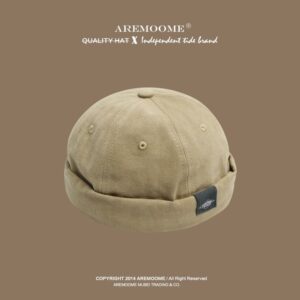 Spiked melon hat-khaki / Adjustable (55-61cm)