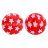 Wholesale [Hongzhou] Five-Pointed Star Watermark Food Grade Silicone Round Beads Baby Teether DIY Jewelry Loose Beads Ready for Sale