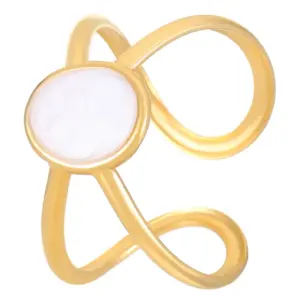 18K Real Gold Hollow Oval 3639( 1.4G)