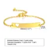 Wholesale PVD Coated Real Gold Plated 18K Gold Rectangle 304 Stainless Steel IG Style Simple Style Waterproof Non Tarnish 304 Stainless Steel Bracelets